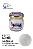 SEDEFLİ METALİK PİGMENT/ BEYAZ GÜMÜŞ / 10 gram