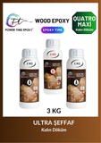 WOOD EPOXY QUATRO MAXİ/ 3 KG KALIN DÖKÜM
